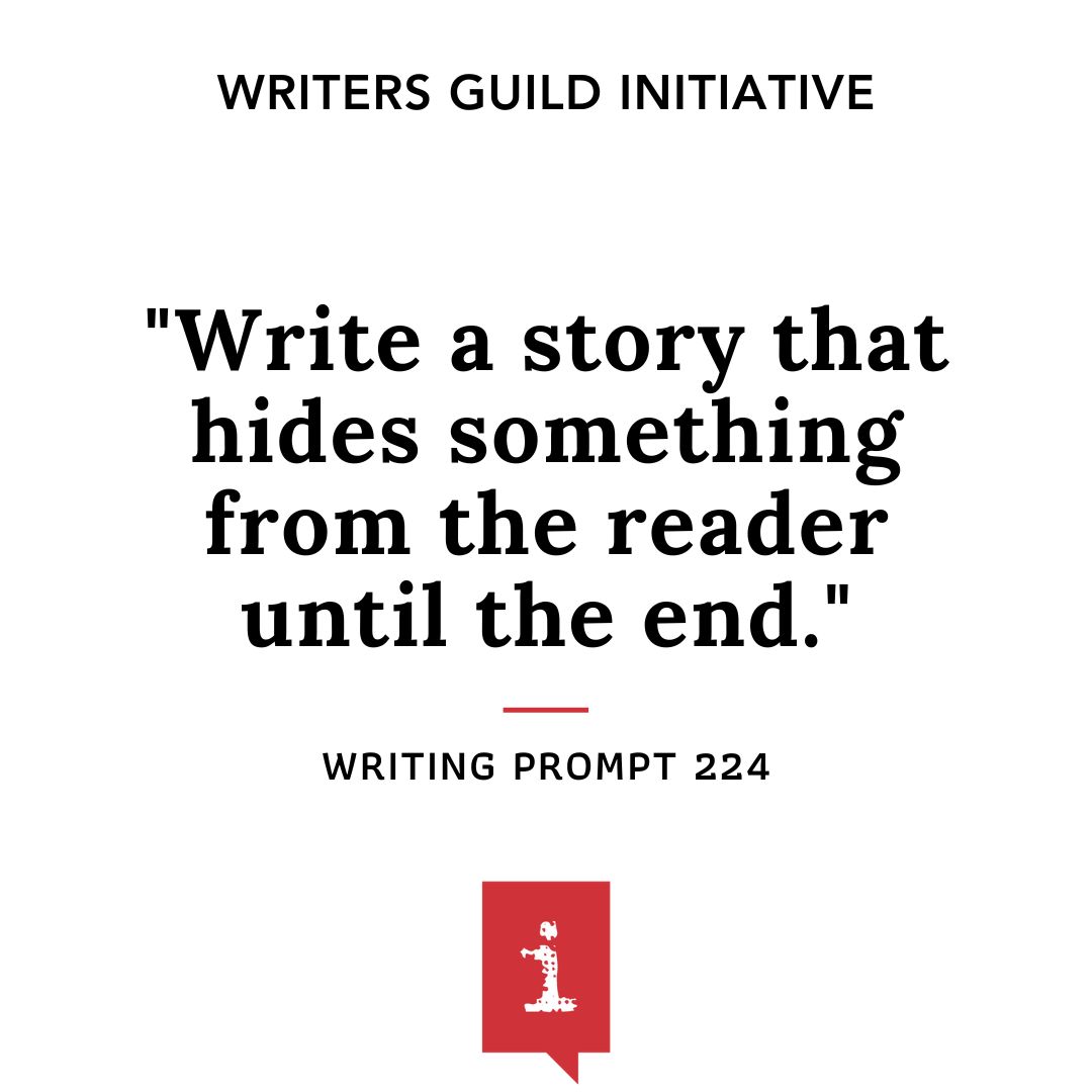 Write a story that hides something from the reader until the end.