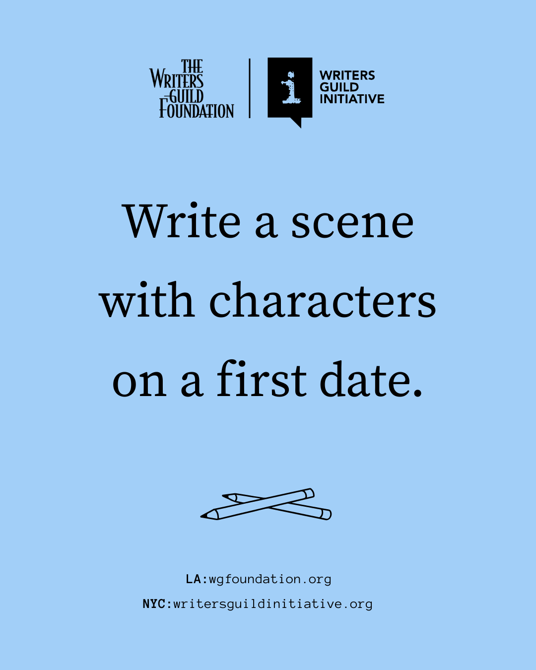 Write a scene with characters on a first date.